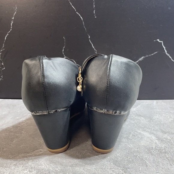 Detina Wedges Black Size 9m - Picture 4 of 9